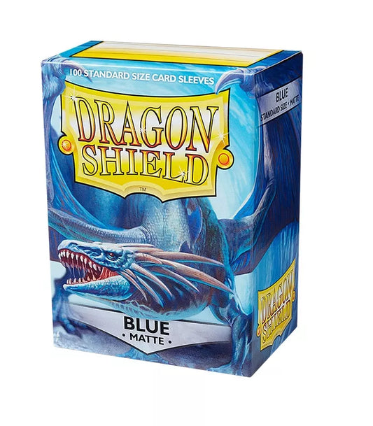 100 Dragon Shield Card Sleeves Blue Matte