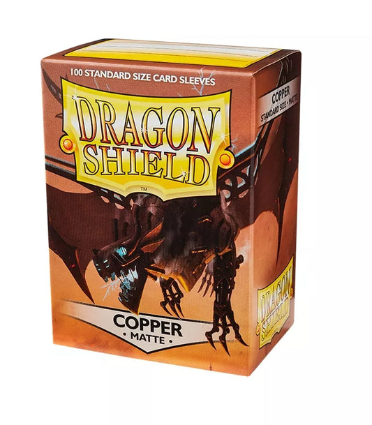 100 Dragon Shield Card Sleeves Copper Matte