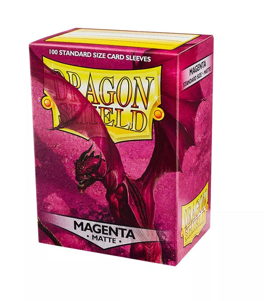 100 Dragon Shield Card Sleeves Magenta Matte
