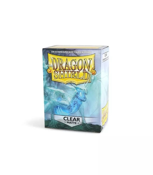 100 Dragon Shield Card Sleeves Clear Matte