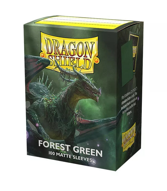 100 Dragon Shield Card Sleeves Forest Green Matte