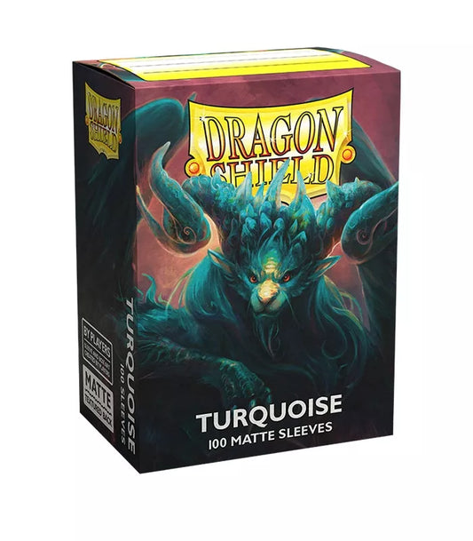 100 Dragon Shield Card Sleeves Turquoise Matte