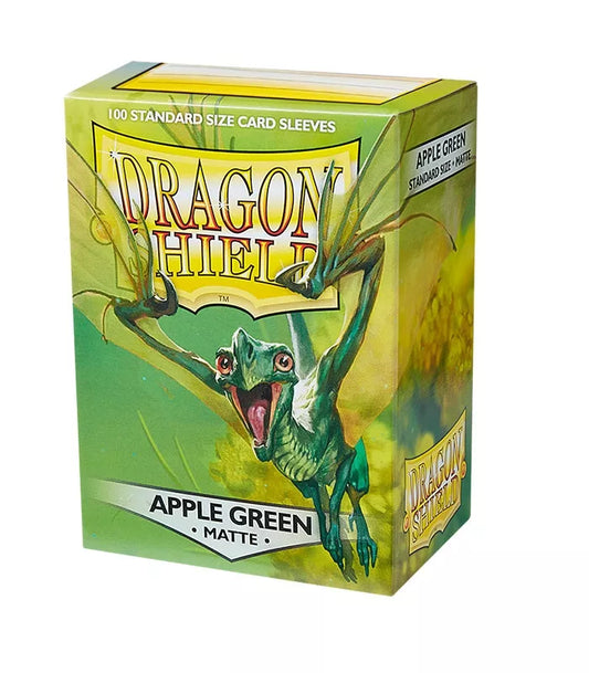 100 Dragon Shield Card Sleeves Apple Green Matte