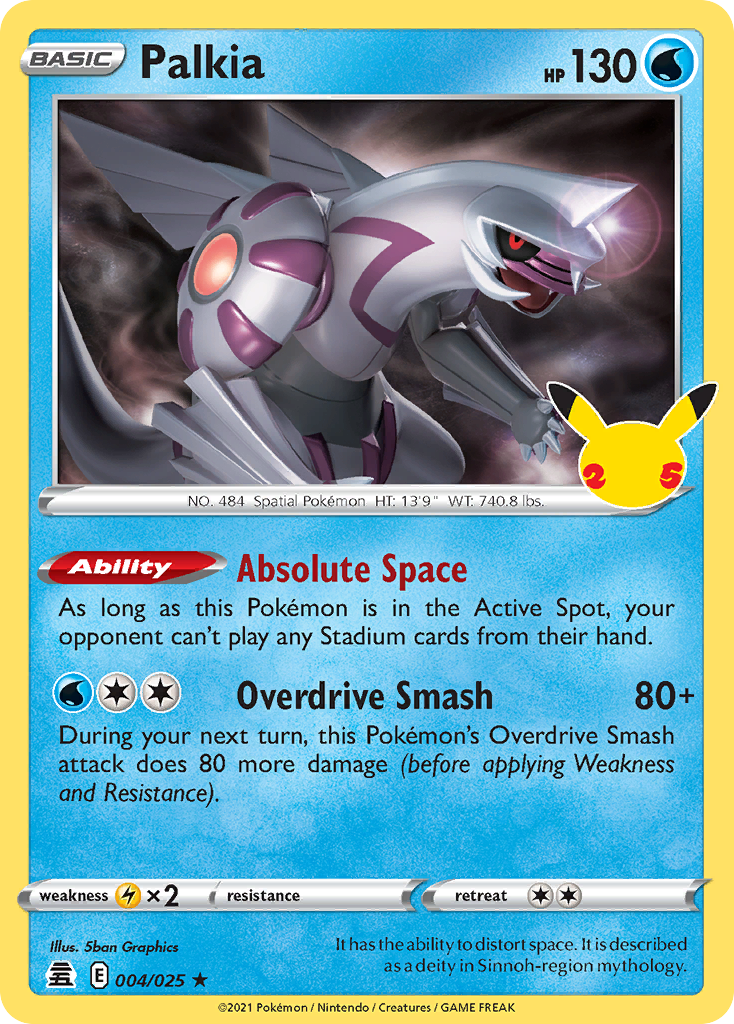 Palkia V card from Astral Radiance